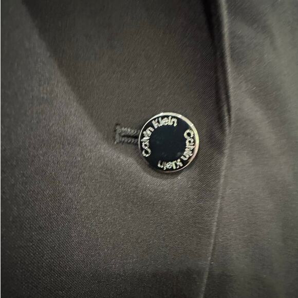 CALVIN KLEIN NWT $99 Black Single Button Blazer Size 4P - Picture 4 of 9